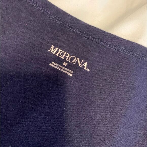 MEDIUM Merona navy‎ top - Picture 2 of 2